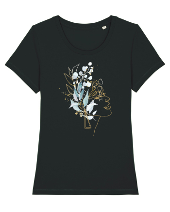 Floral Head Feminin Black