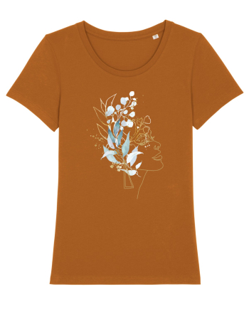 Floral Head Feminin Roasted Orange