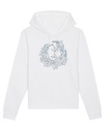 Blue Floral Feminin Hanorac Unisex Drummer