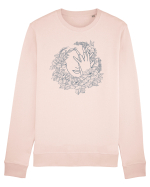 Blue Floral Feminin Bluză mânecă lungă Unisex Rise