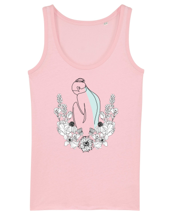 Silueta in Flori Feminin Cotton Pink