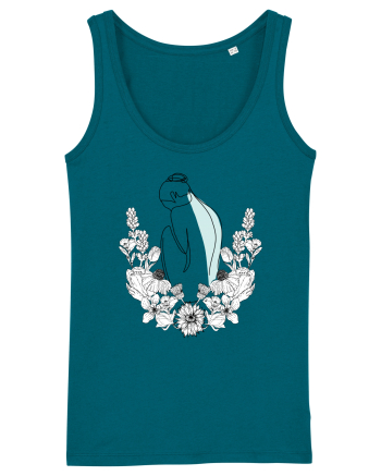 Silueta in Flori Feminin Ocean Depth