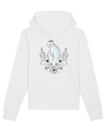 Silueta in Flori Feminin White