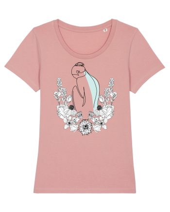 Silueta in Flori Feminin Canyon Pink