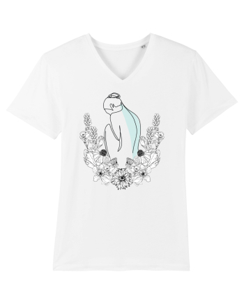 Silueta in Flori Feminin White