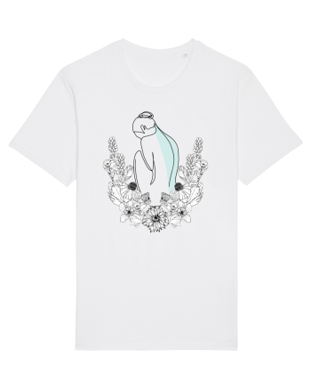 Silueta in Flori Feminin White