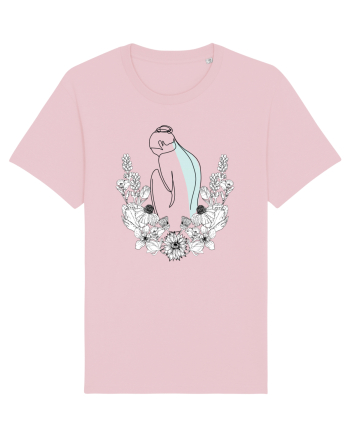 Silueta in Flori Feminin Cotton Pink