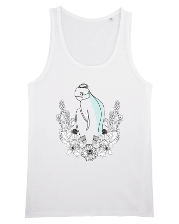 Silueta in Flori Feminin White