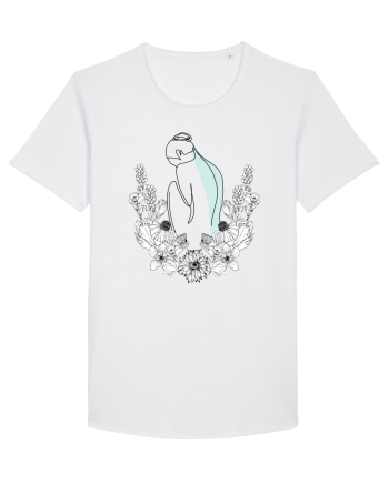 Silueta in Flori Feminin White