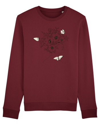 Dream Head Butterfly Burgundy