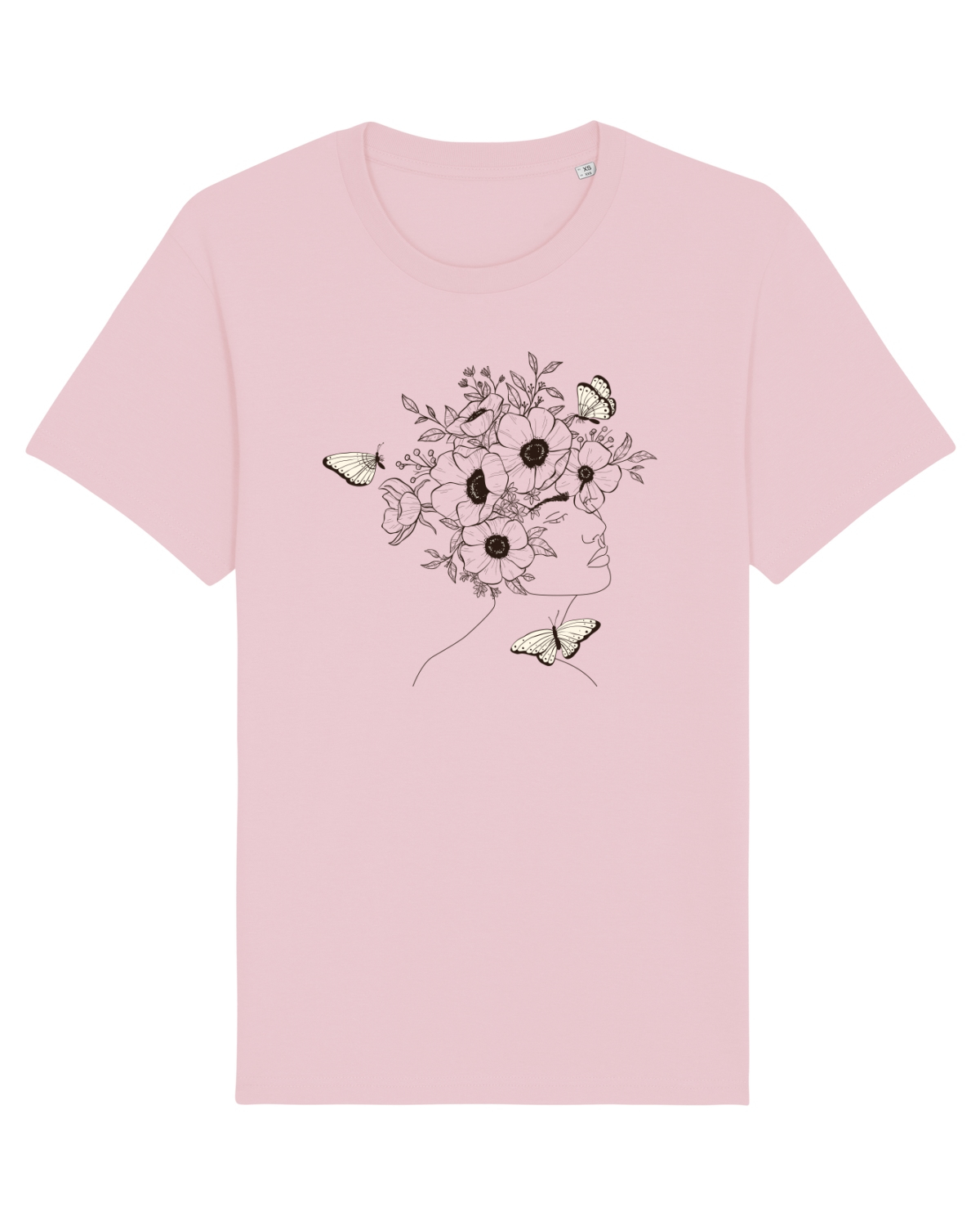 Tricou mânecă scurtă Unisex Rocker Cotton Pink