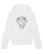 Floral Buttefly Feminin Hanorac Unisex Drummer