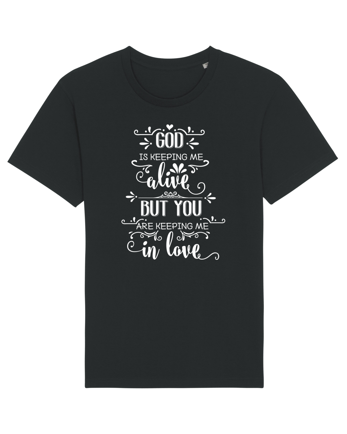 Tricou mânecă scurtă Unisex Rocker Black