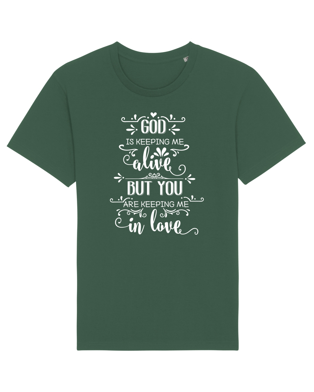 Tricou mânecă scurtă Unisex Rocker Bottle Green