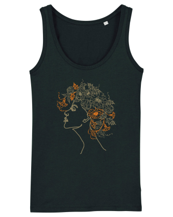 Floral Hair Black