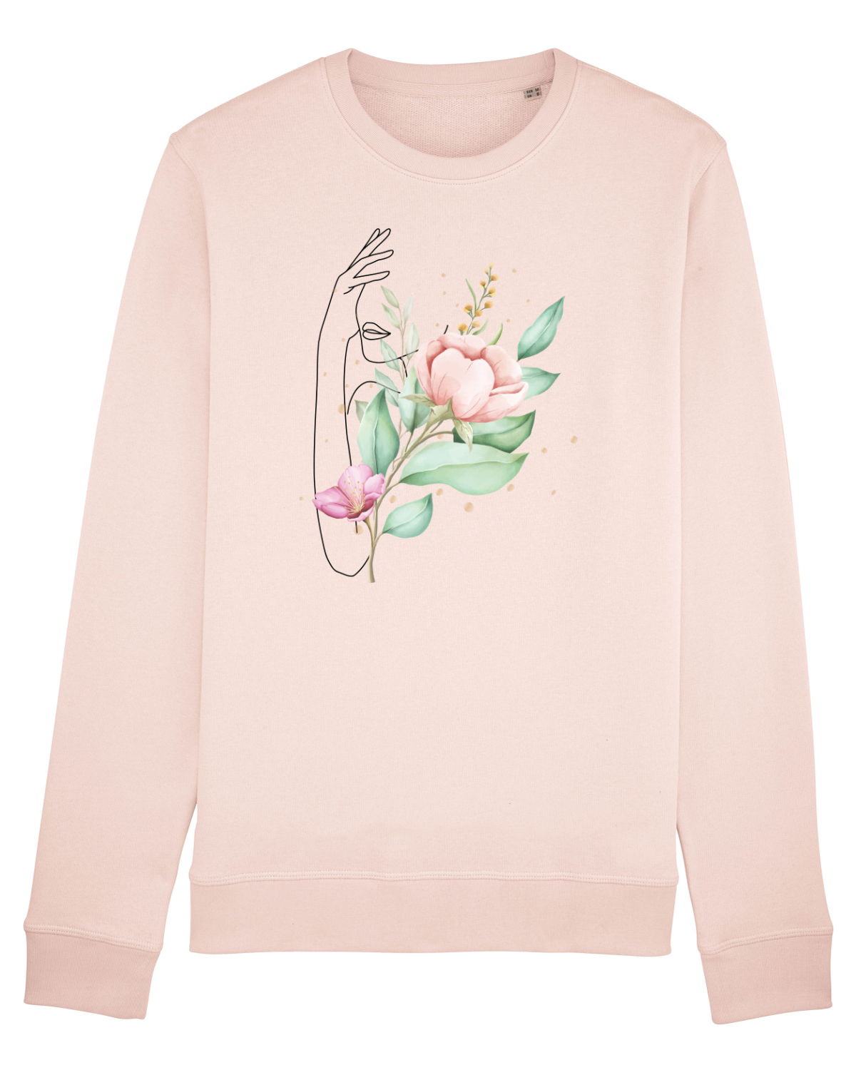 Bluză mânecă lungă Unisex Rise Candy Pink