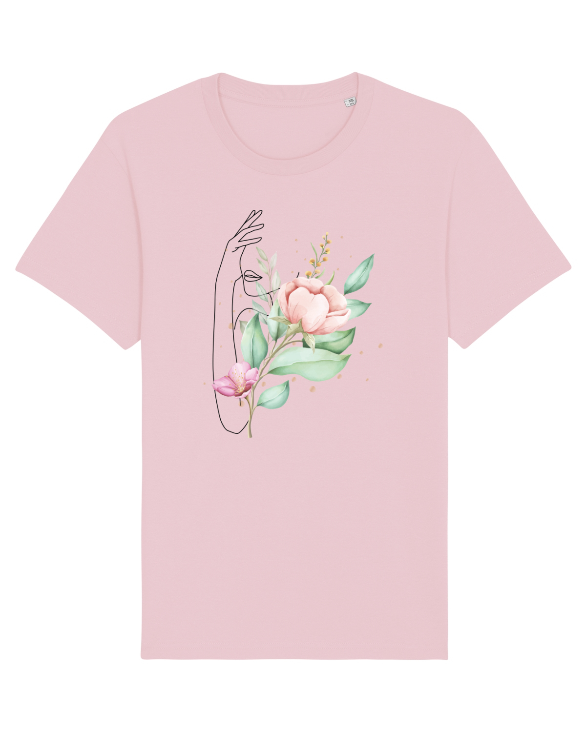 Tricou mânecă scurtă Unisex Rocker Cotton Pink
