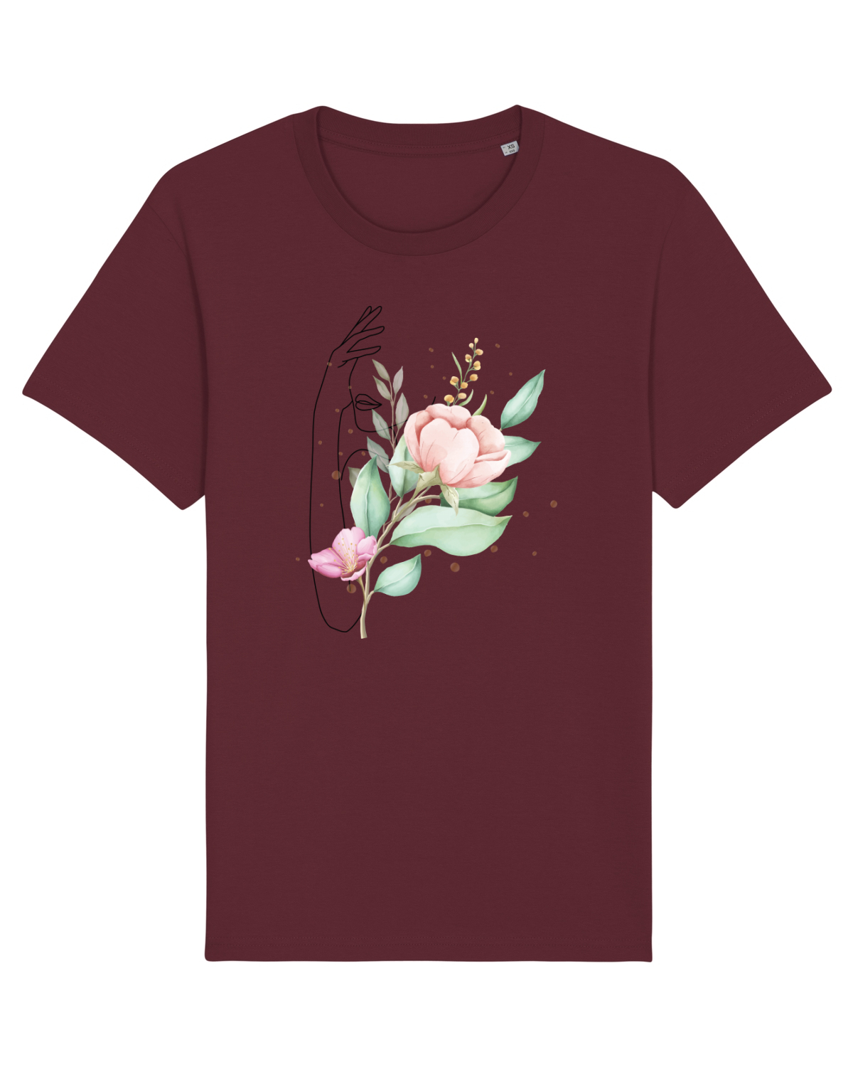 Tricou mânecă scurtă Unisex Rocker Burgundy