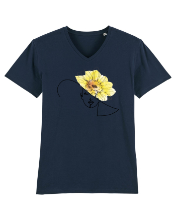 Sunflower Head Feminin French Navy