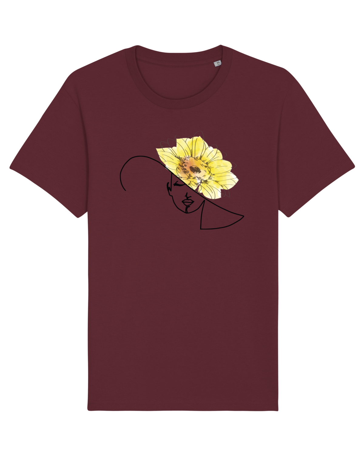 Tricou mânecă scurtă Unisex Rocker Burgundy