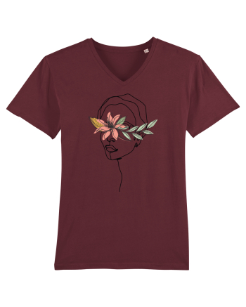 Floral Head Hibiscus Burgundy