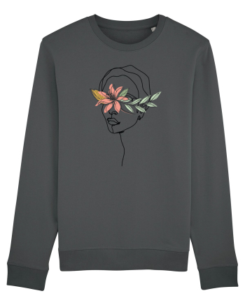 Floral Head Hibiscus Anthracite
