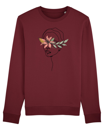 Floral Head Hibiscus Burgundy