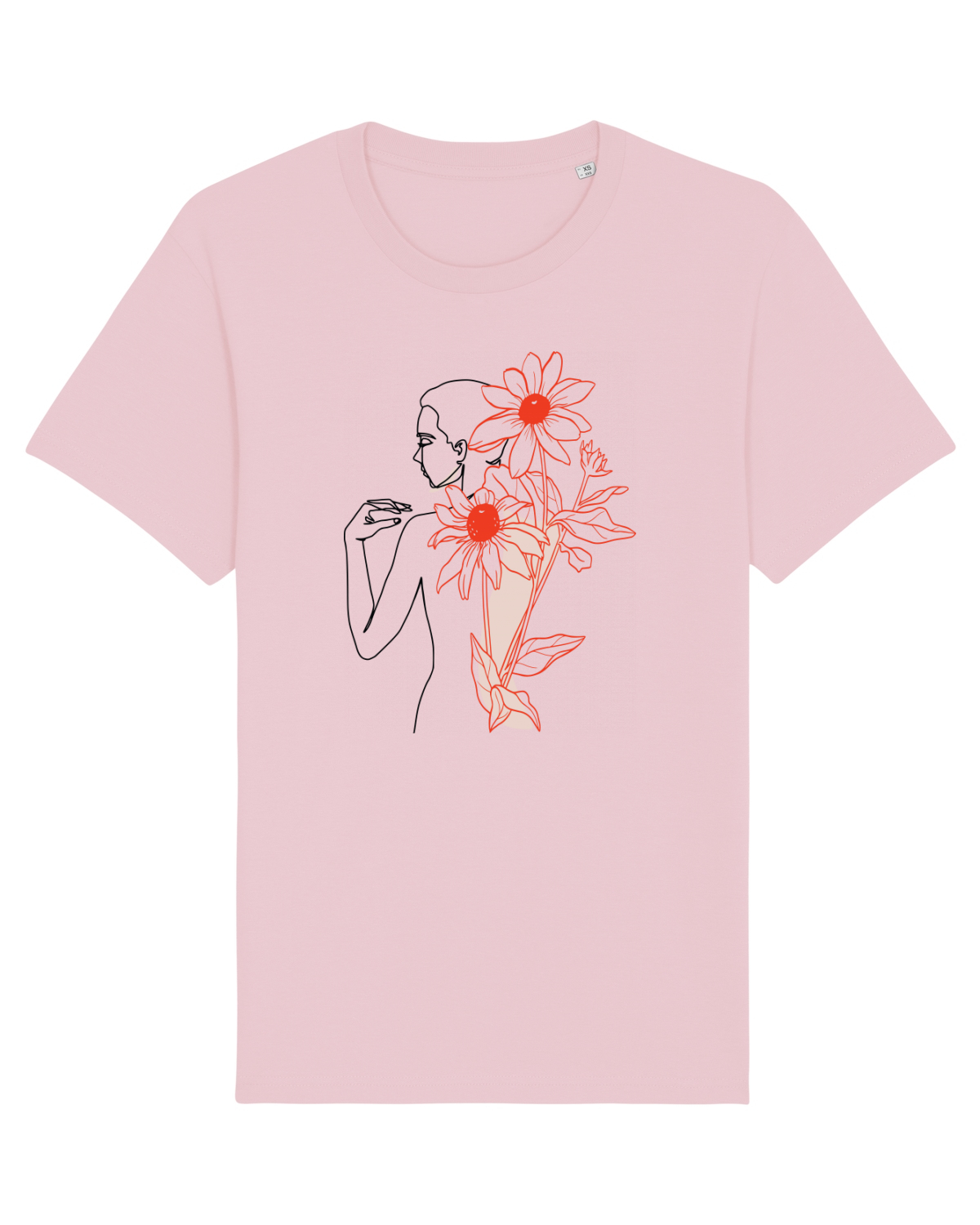 Tricou mânecă scurtă Unisex Rocker Cotton Pink