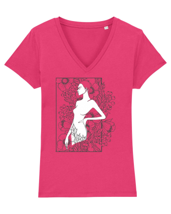 Floral Side Feminin Raspberry