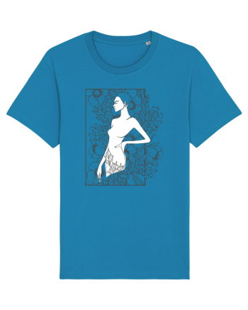 Floral Side Feminin Azur