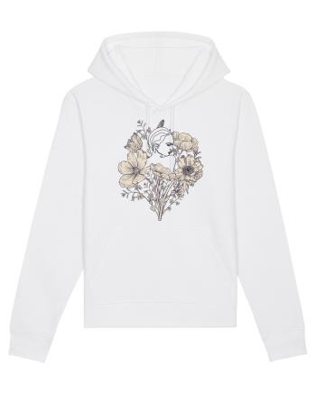Silueta in Flori Back White