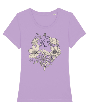 Silueta in Flori Back Lavender Dawn