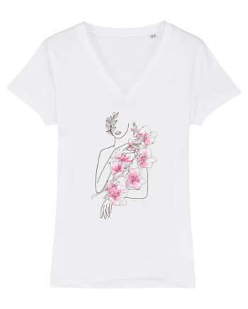 Silueta Floral Pink White