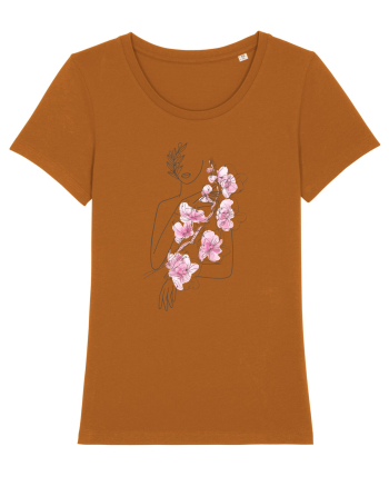 Silueta Floral Pink Roasted Orange