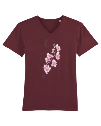 Silueta Floral Pink Burgundy