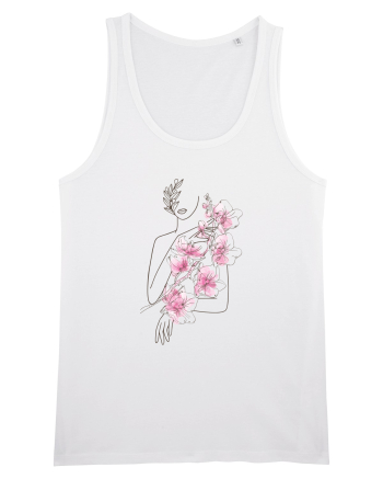 Silueta Floral Pink White