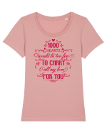 1000 de Inimi Tricou mânecă scurtă guler larg fitted Damă Expresser