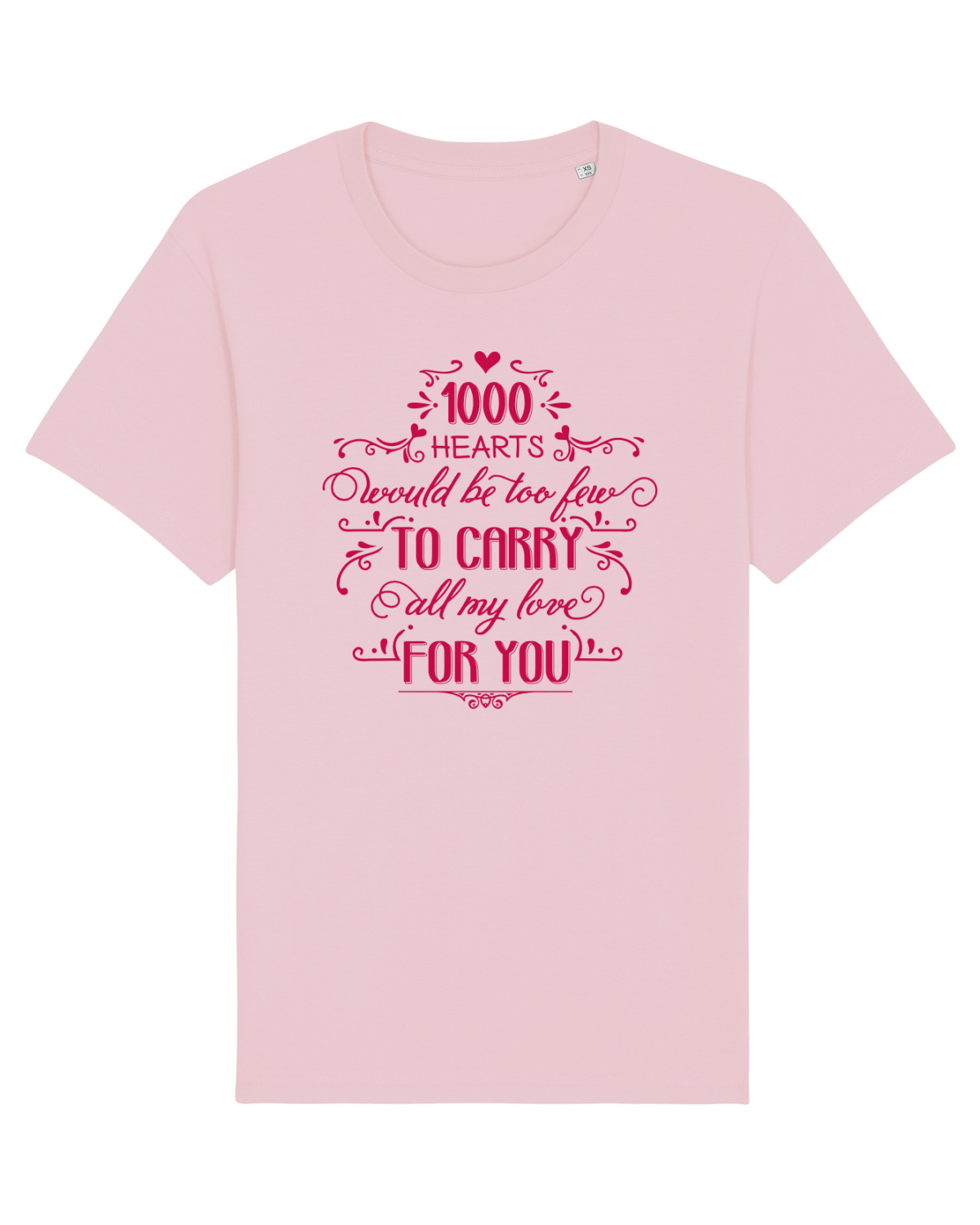 Tricou mânecă scurtă Unisex Rocker Cotton Pink