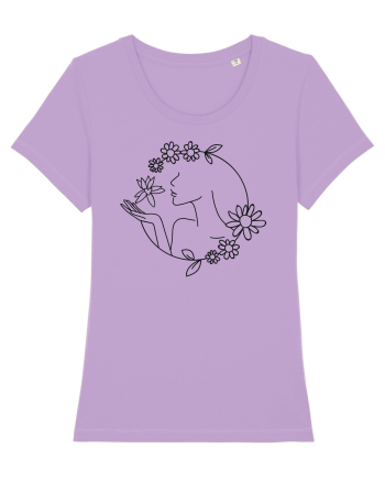 Floral Line Art Lavender Dawn