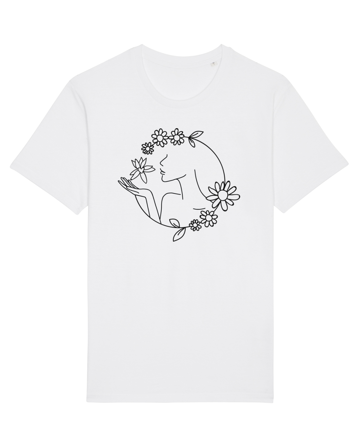 Tricou mânecă scurtă Unisex Rocker White