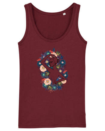 Colorful Feminin Back Burgundy
