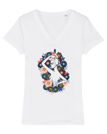 Colorful Feminin Back White