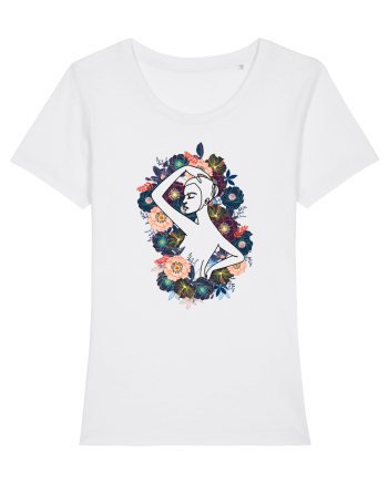 Colorful Feminin Back White