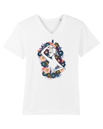 Colorful Feminin Back White