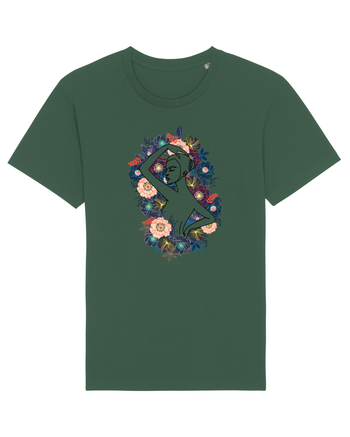 Tricou mânecă scurtă Unisex Rocker Bottle Green