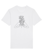 Floral Head Feminin Tricou mânecă scurtă Unisex Rocker