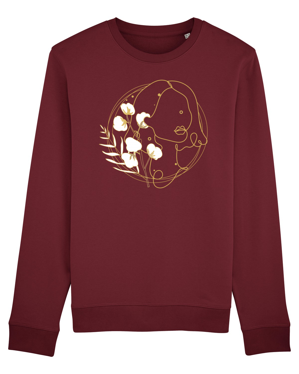Bluză mânecă lungă Unisex Rise Burgundy