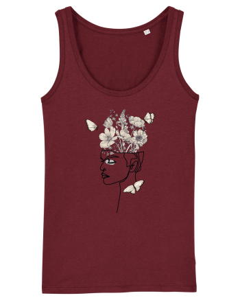 Butterfly Head Feminin Burgundy