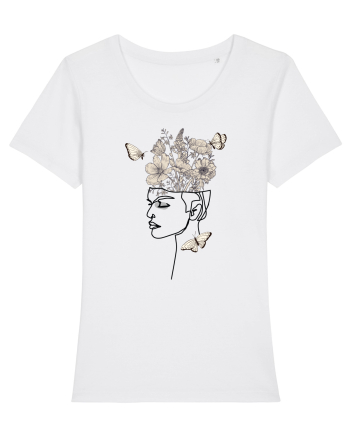 Butterfly Head Feminin White