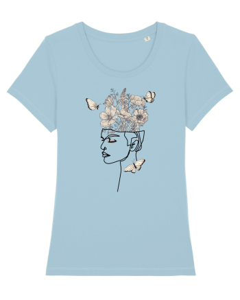 Butterfly Head Feminin Sky Blue